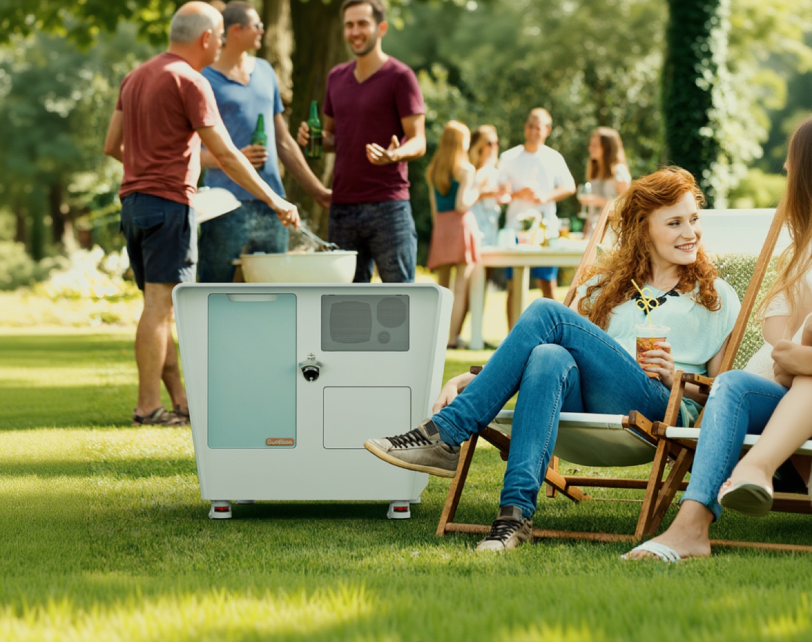 SunBase tijdens een BBQ