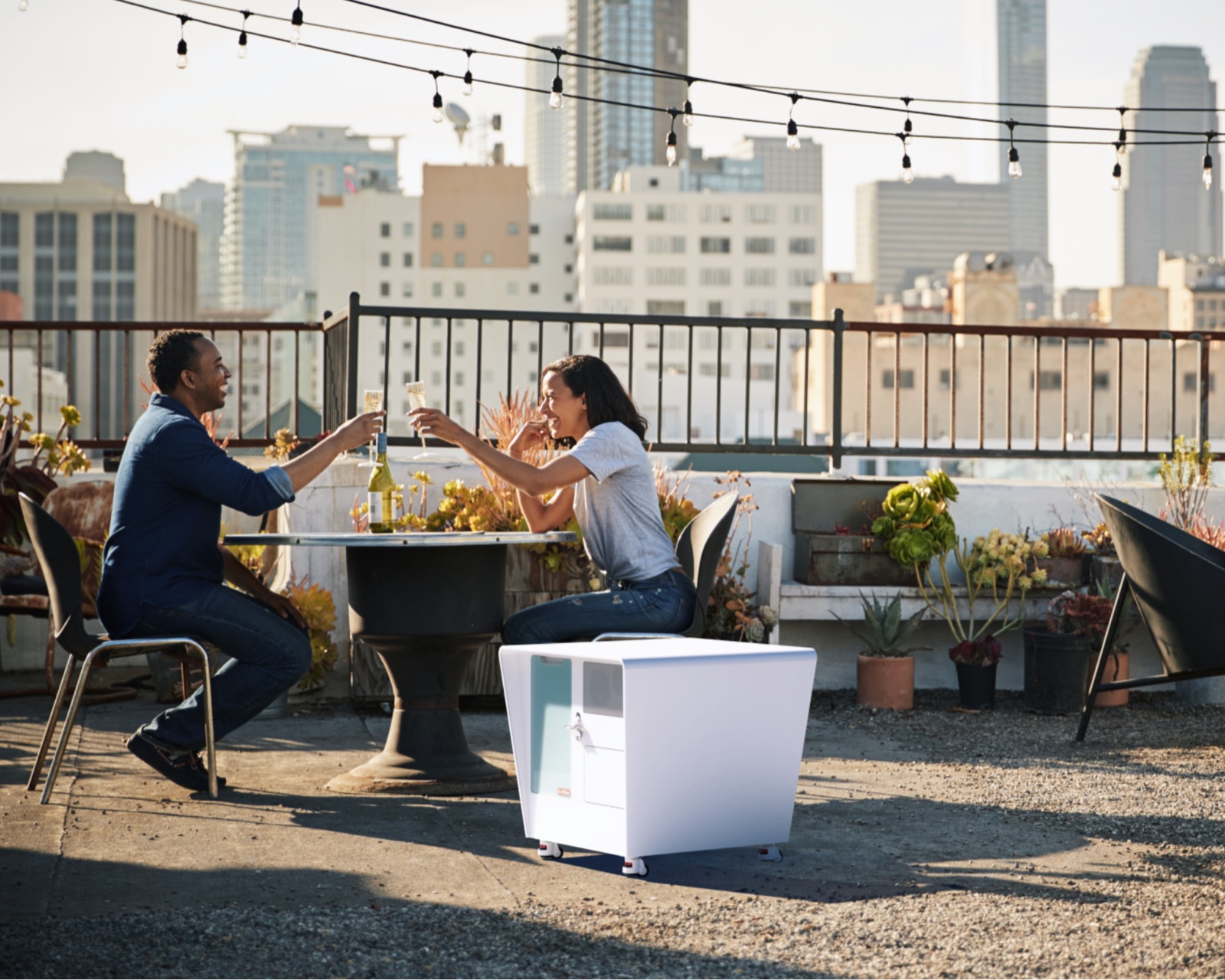 SunBase op een dakterras